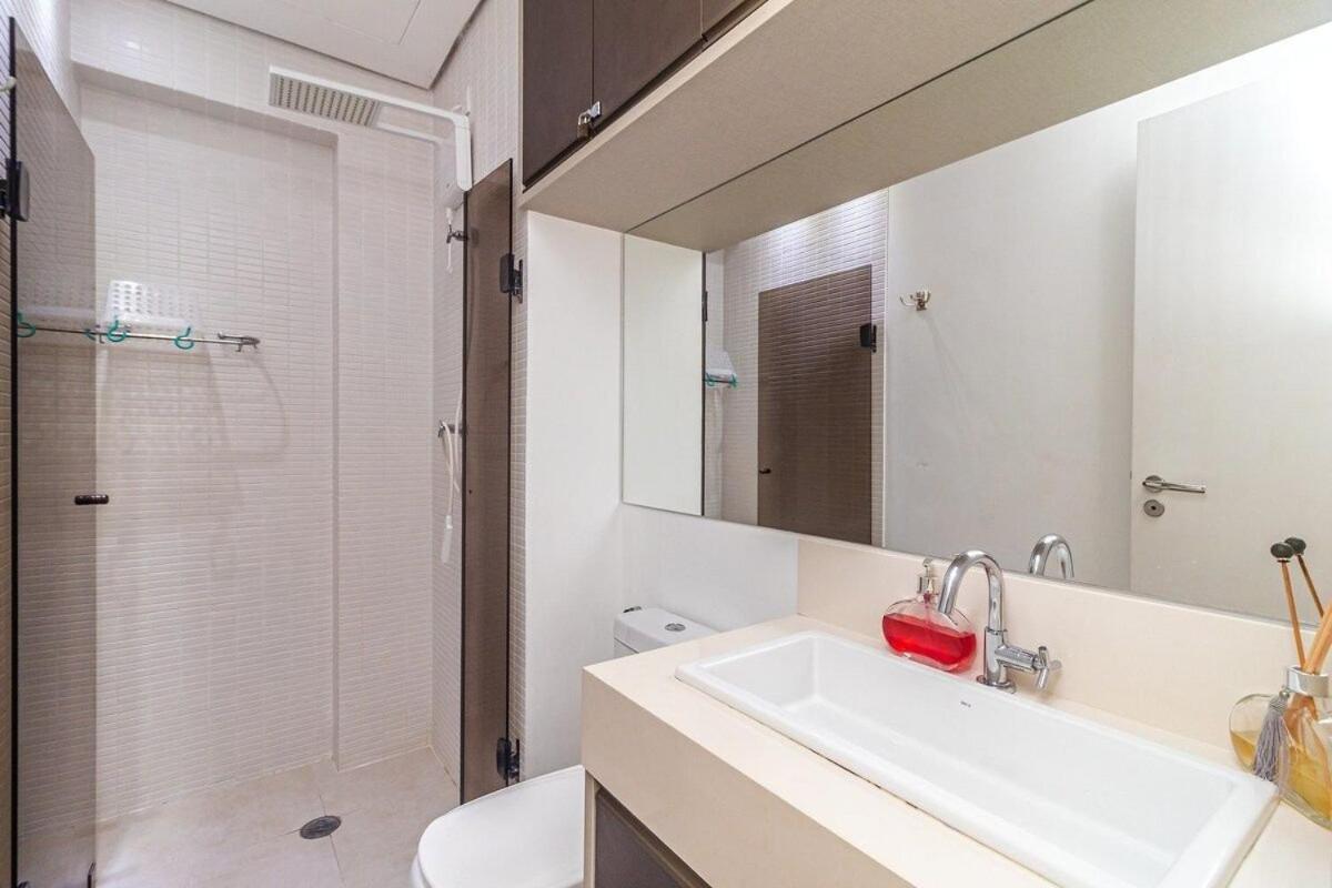 Studio Moderno Em Condominio De Luxo Pe Na Areia Santos  Exteriör bild