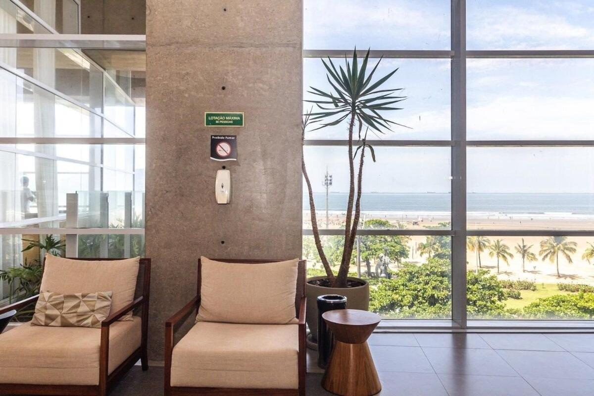 Studio Moderno Em Condominio De Luxo Pe Na Areia Santos  Exteriör bild