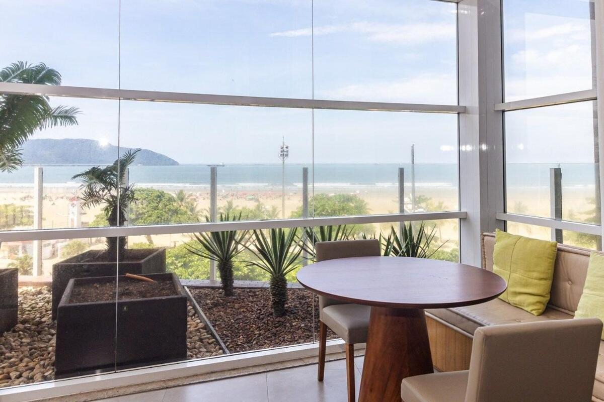 Studio Moderno Em Condominio De Luxo Pe Na Areia Santos  Exteriör bild