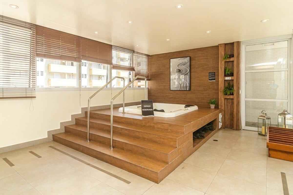 Studio Moderno Em Condominio De Luxo Pe Na Areia Santos  Exteriör bild