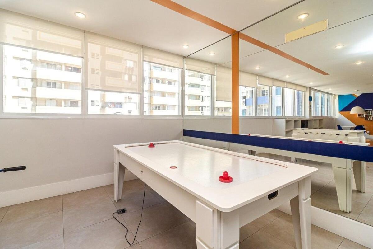 Studio Moderno Em Condominio De Luxo Pe Na Areia Santos  Exteriör bild